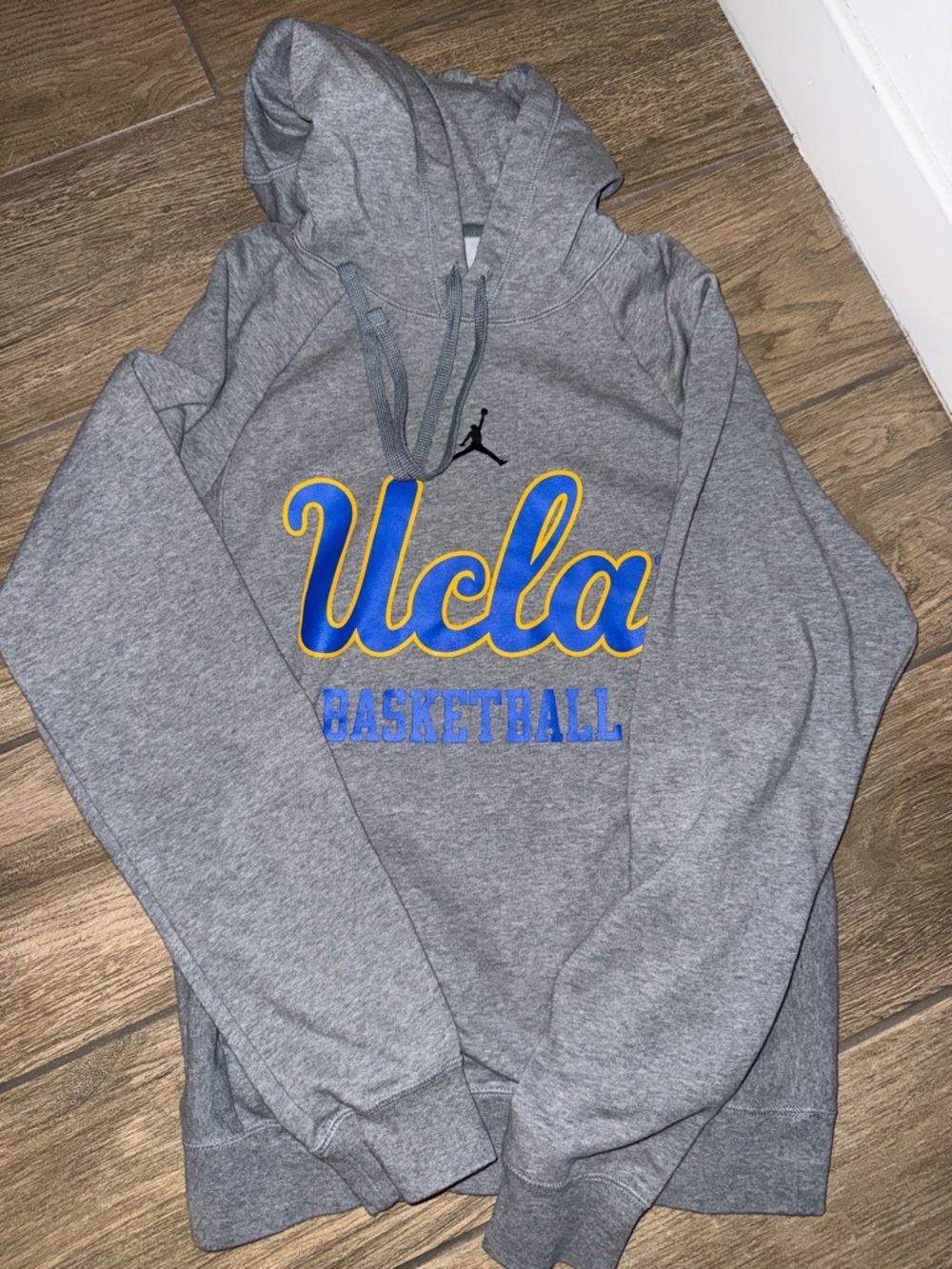 Jordan Gray UCLA Basketball Hoodie with Blue and Gold Script